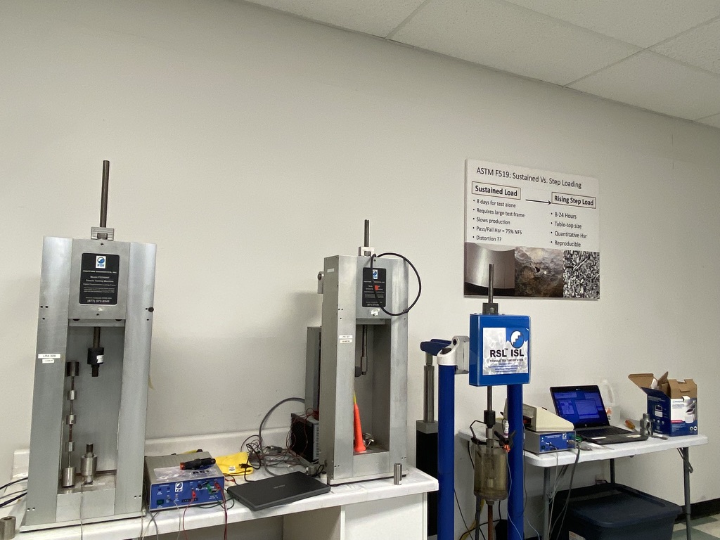 Rising Step Load Testing Machines in Houston at Applied Fracture Mechanics